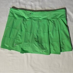 Lululemon Pace Rival MR Skirt *Tall Size 14 Pistachio Green Lined Golf Tennis 🎾